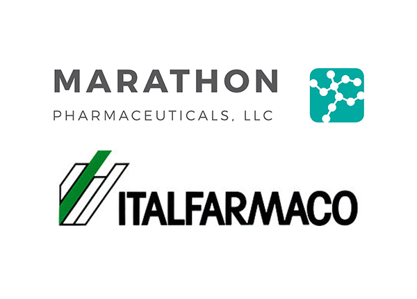 Marathon Pharmaceuticals and Italfarmaco logos