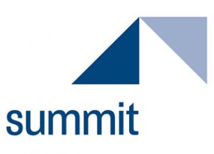 Summit blue and triangle Logo